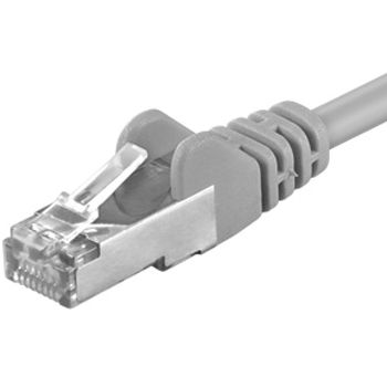 Premiumcord Patch kábel CAT 6a S-FTP, RJ45-RJ45, LSOH, AWG 26/7 7 m šedá