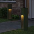 vidaXL Solárna LED chodníková lampa 2 ks Teplá biela 18 x 18 x 80 cm