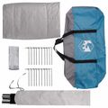 vidaXL Tipi stan so strechou Modrá Pre 18 osôb Polyester a oceľ