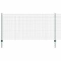 vidaXL Zvarené pletivo s podperami 25 x 1,2 m PVC potiahnutá oceľ