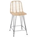 vidaXL Barová stolička 2 ks Prírodná 44,5 x 54,5 x 97,5 cm
