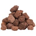 vidaXL Sopečné kamene 25 kg červené 3-5 mm