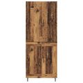 vidaXL Highboard 2 ks Staré drevo 69,5 x 34 x 180 cm Kompozitné drevo