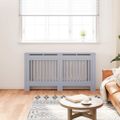vidaXL Kryt na radiátor antracitový 152x19x81,5 cm MDF