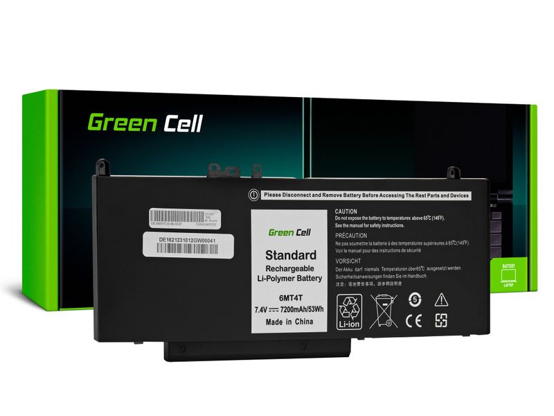 DE162 Green Cell batéria 6MT4T 07V69Y pre Dell Latitude E5270 E5470 E5570