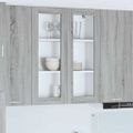 vidaXL Závesná skrinka Sivý Sonoma 80 x 31 x 100 cm Kompozitné drevo