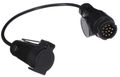 Káblová redukcia zásuvky tažného zariadenia TRAILER CABLE 2, 13-7pin, 50 cm SIXTOL