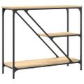vidaXL Konzolový stolík dub sonoma 88,5x30x75 cm kompozitné drevo