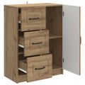vidaXL Servírovacia skriňa Dub artisan 66 x 34,5 x 87 cm