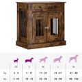 vidaXL Nábytok pre psa Dymový dub 80 x 47,5 x 80 cm Kompozitné drevo
