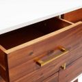 vidaXL Komoda 110x35x70 cm akáciový masív a MDF