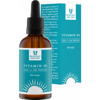 Vitamín D3 kvapky 1000 IU - Ölmühle Solling