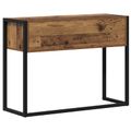 vidaXL Koncový stôl Staré drevo 100 x 36 x 75 cm Kompozitné drevo