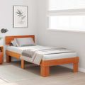 vidaXL Rám postele Včelí hnedý 100 x 200 cm Masívne borovicové drevo