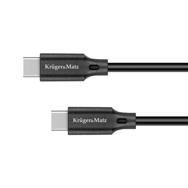 Kábel KRUGER & MATZ KM1261 Basic USB-C/USB-C 2,5m Black