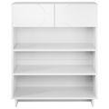 vidaXL Skrinka na topánky 73 x 38 x 87,5 cm Spracované drevo Biela