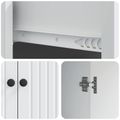 vidaXL Servírovacia skriňa Biela 66 x 34,5 x 90 cm Kompozitné drevo