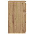 vidaXL Nočná skrinka Artisan Dub 40x35x62,5 cm Drevo