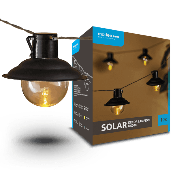 Modee záhradná solárna LED lampa - lampáš DS008 4,7m AA 10ks (ML-DS008)