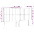 vidaXL Čelo postele s LED zelené 163x16x118/128 cm látka