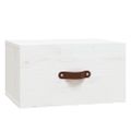 vidaXL Nástenné nočné stolíky 2 ks biele 40x29,5x22 cm