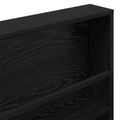 vidaXL Regál na časopisy s poličkou 2 ks Čierny dub 60 x 12 x 70 cm