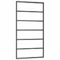 vidaXL Posuvné dvere s kovaním 102x205 cm ESG sklo a hliník