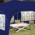 vidaXL Prístrešok na párty 575 x 288 x 245 cm Modrá Oxfordská látka