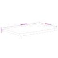 vidaXL Nástenná polica 110x30x3,8cm obdĺžnik masívna akácia živá hrana