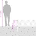 vidaXL Sieťový plot s stĺpom 10 x 0,4 m PVC potiahnutá oceľ Sivá