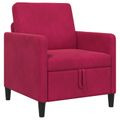 vidaXL Sofa s úložným priestorom Víno červené 72 x 78 x 87 cm