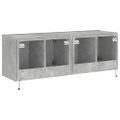 vidaXL TV nástenné skrinky s LED svetlami 2 ks betón. sivé 60x35x41 cm
