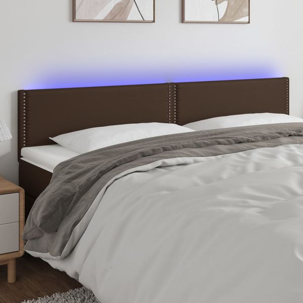 VidaXL Čelo postele hnedé 160x5x78/88 cm umelá koža