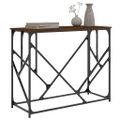 vidaXL Konzolový stolík hnedý dub 100x40x80 cm kompozitné drevo