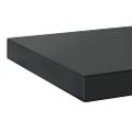 vidaXL Nástenné police 2 ks 75x23,5 cm čierne nehrdzavejúca oceľ