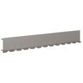 vidaXL Obrubník trávnika 20 ks 102 x 15 x 4 cm Oceľ Hrdzavý