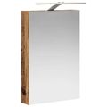 vidaXL Kúpeľňová zrkadlová skrinka Staré drevo 40 x 10,5 x 60,5 cm