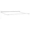 vidaXL Sklopná markíza Zelená a biela 350 x 250 cm