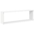 vidaXL Nástenné police 2 ks, biele 80x15x26,5 cm, kompozitné drevo