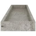 vidaXL Terasové nástenné police 2 ks betónovo sivé 80x15x4 cm MDF