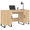 vidaXL Stôl dub somoma 140x50x75 cm kompozitné drevo
