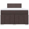 vidaXL Boxspring posteľ s matracom tmavohnedá 120x190 cm látka