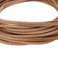vidaXL Kožená šnúrka 1 Hnedá Ø4 mm x 10 m Koža