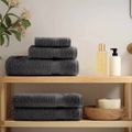 vidaXL Prémiové uteráky do sauny SOLUND 2 ks antracit 80x200cm 600g/m2