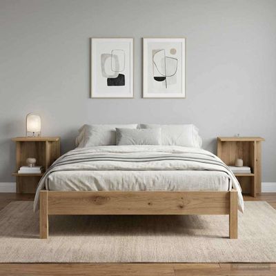 vidaXL Konferenčný stolík 2 pcs Dub artisan 40 x 30 x 49 cm