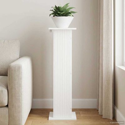 vidaXL Stojan na rastliny Biela 30,5 x 30 x 100,5 cm Kompozitné drevo