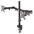 Neomounts FPMA-D550DBLACK/Držák displeje/na stůl/10-32"/svorka/VESA 100X100/nosn. 2x 8kg/2 displeje/černý Držák, VESA, stolní, pro 2 ploché monitory, úhloprícka 10"-32", náklon, otácení, rotace, nosnost 16kg, cerný