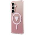 Puzdro Guess IML Gradient Triangle MagSafe pre Samsung Galaxy S26 ružové