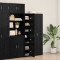 vidaXL Highboard Čierny dub 30 x 42,5 x 185 cm