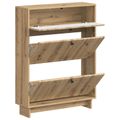 vidaXL Skriňa na topánky EDE 78 x 24 x 103 cm Kompozitné drevo